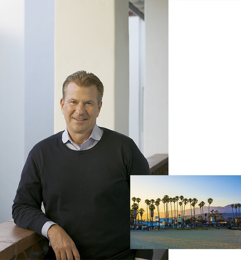 Gene Dongieux, Chief Investment Officer, with a view of Santa Barbara